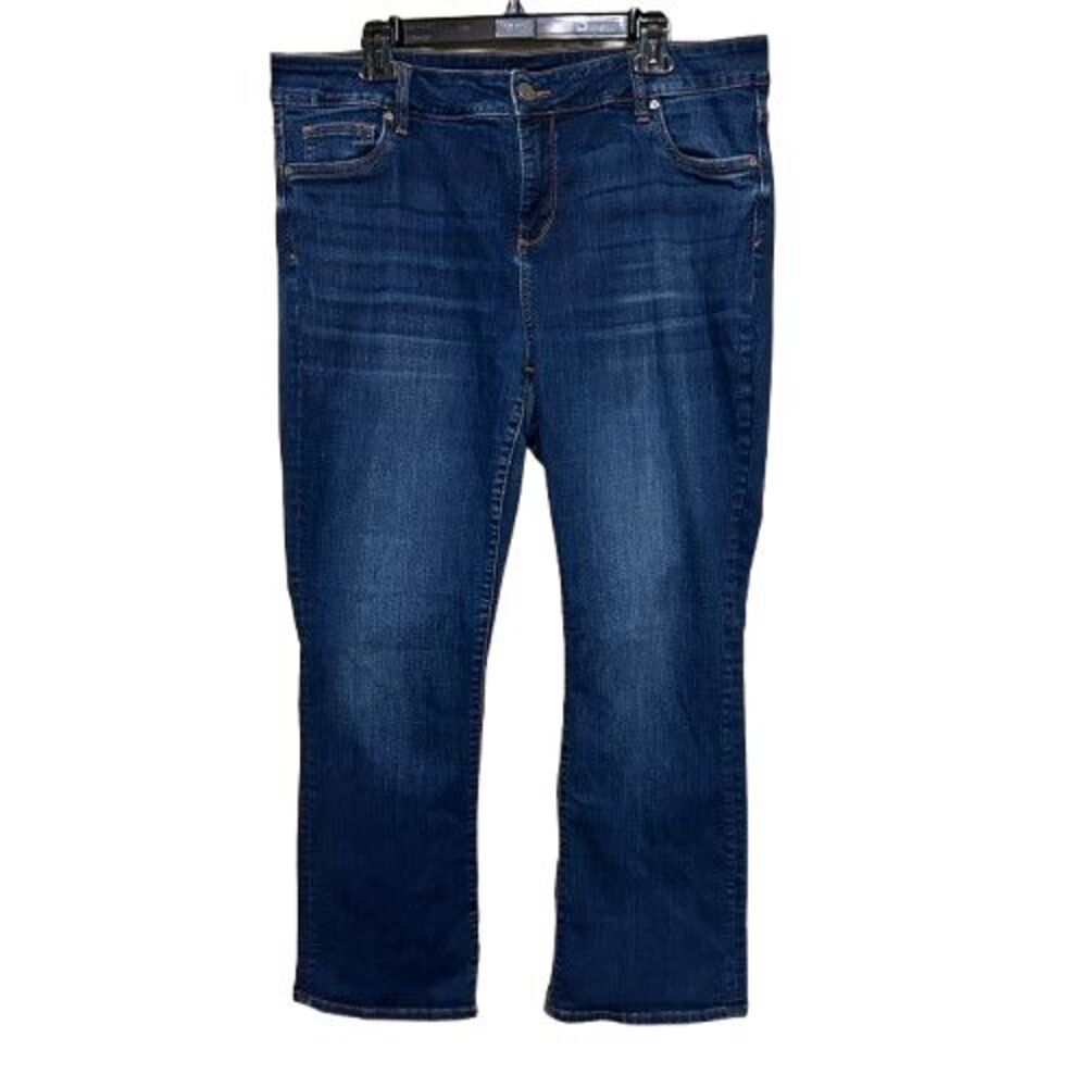 Kut From The Kloth Baby Bootcut Jeans Womens 18W Dark Wash Comfort Stretch Denim